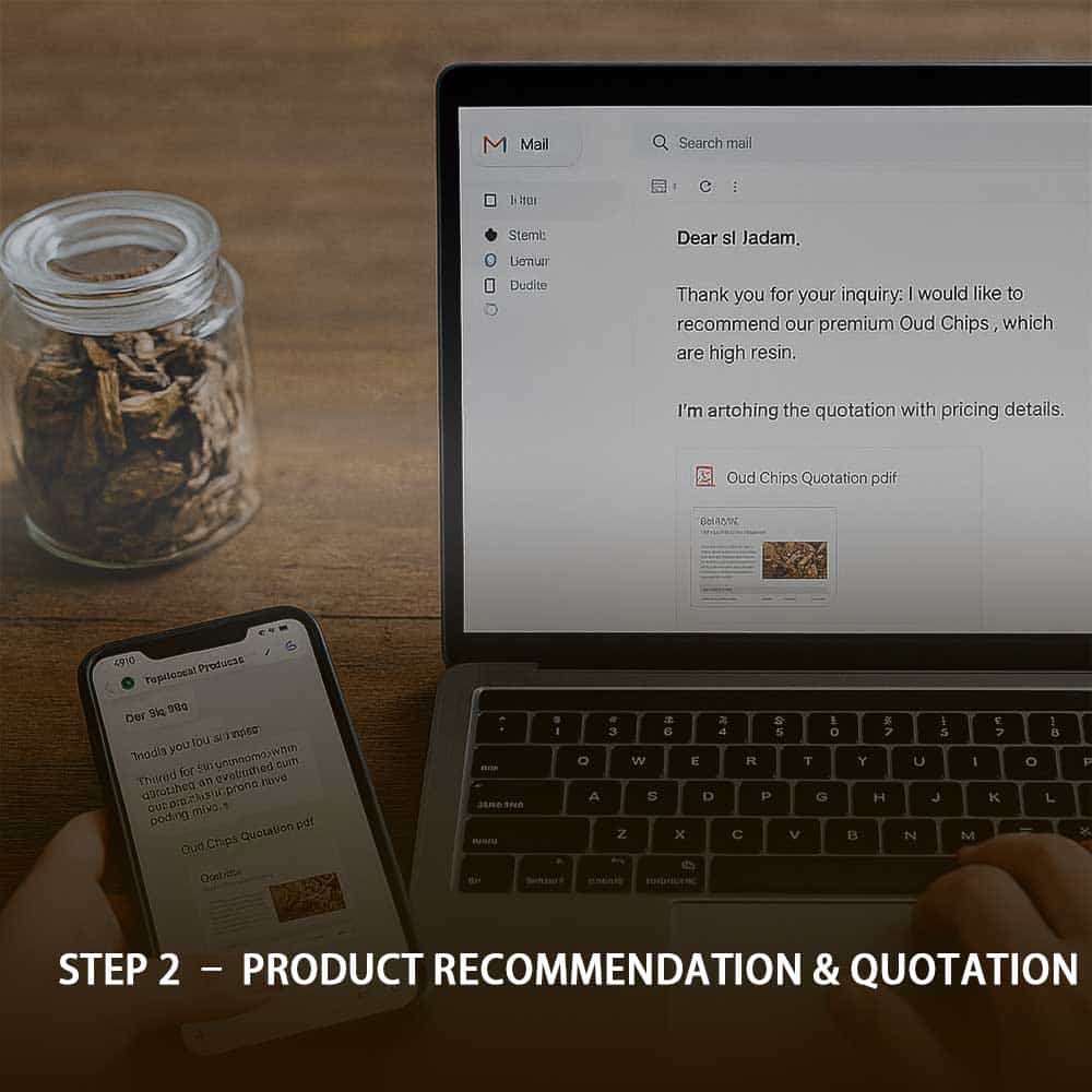 Step 2 – Product Recommendation Quotation
